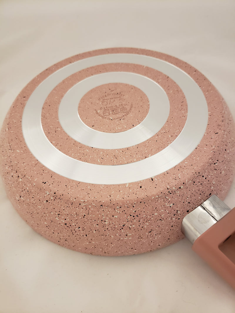 OMS Granite Round Pink Pan