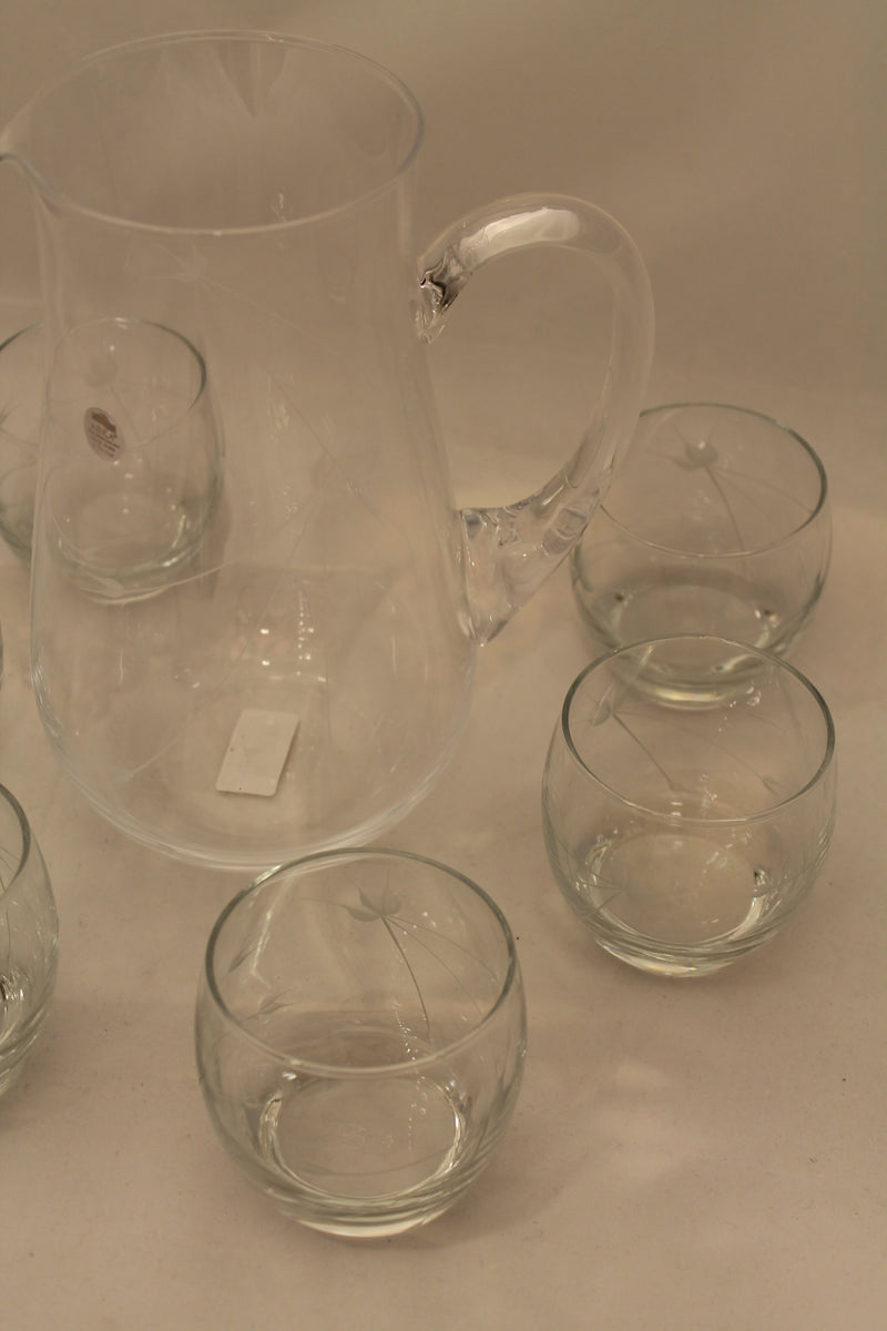 Abka Drink Set, Glass Set, Crystal Drinking Set, Handcrafted, Water Glasses