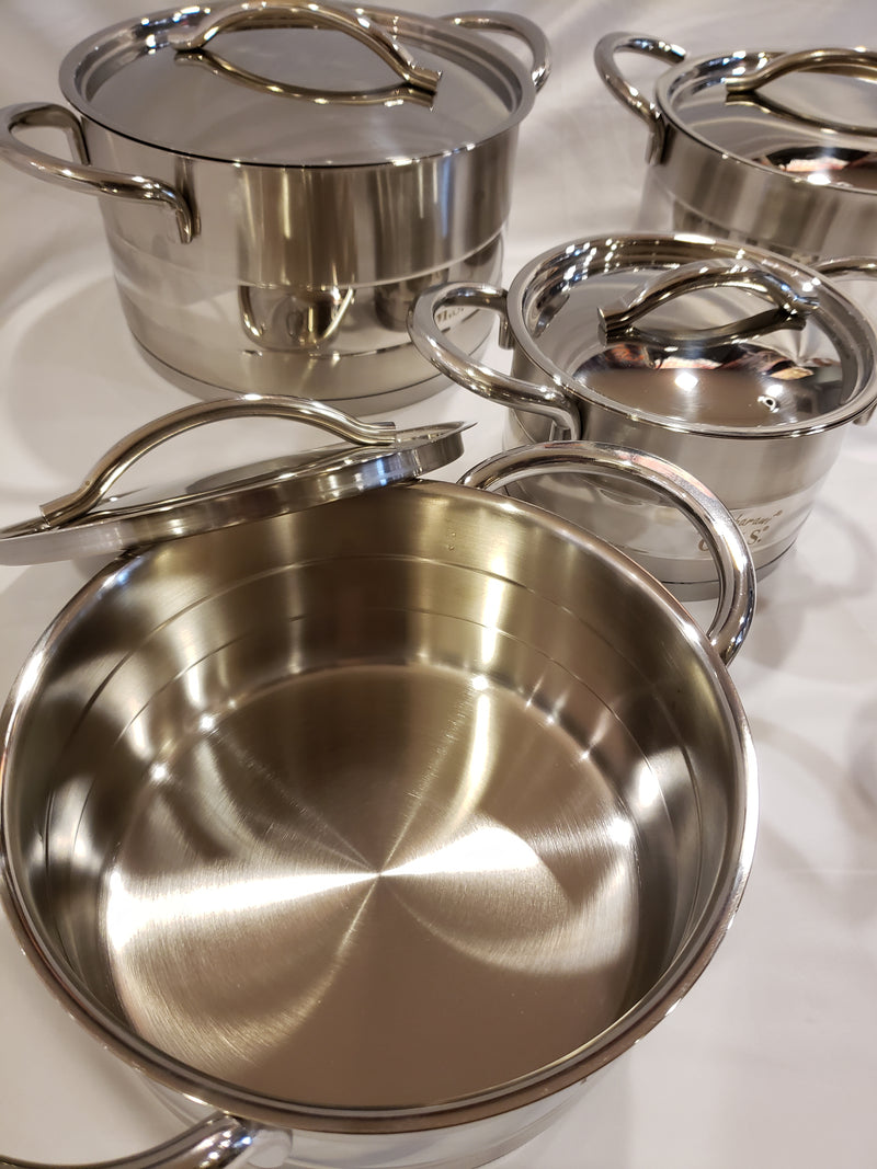 OMS Stainless Steel 10-piece Pot Set