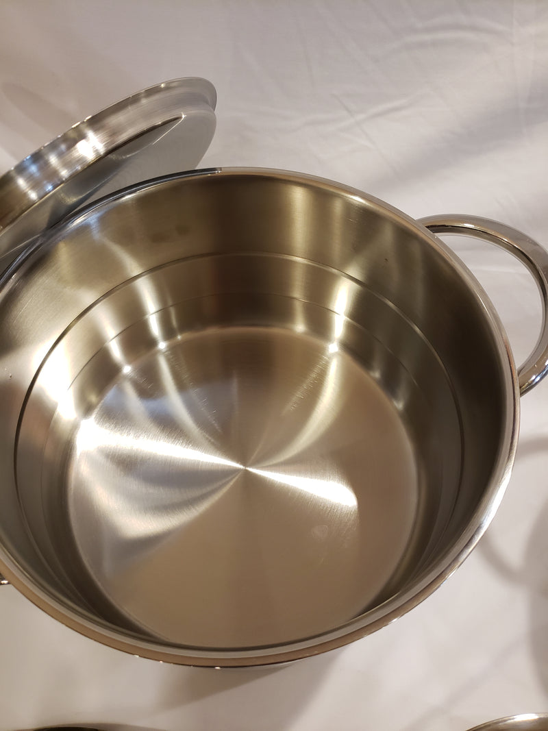 OMS Stainless Steel 10-piece Pot Set