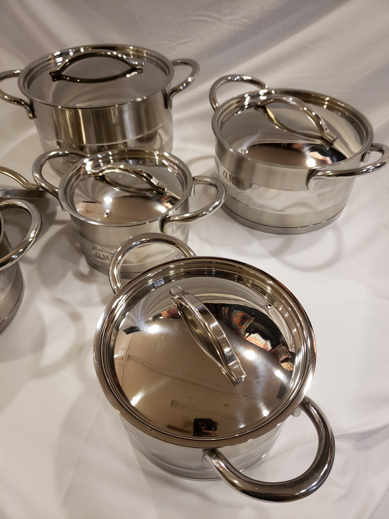 OMS Stainless Steel 10-piece Pot Set