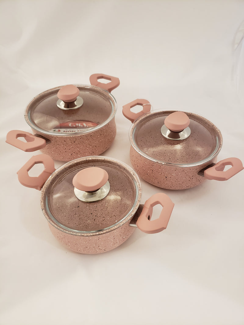 Granite 6-piece Small Pot Set (3027)