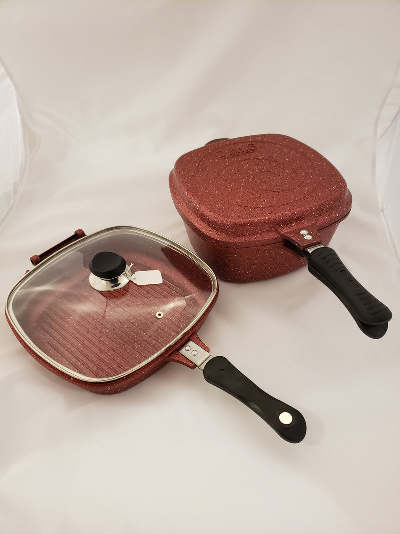 Granite Double Pan Set