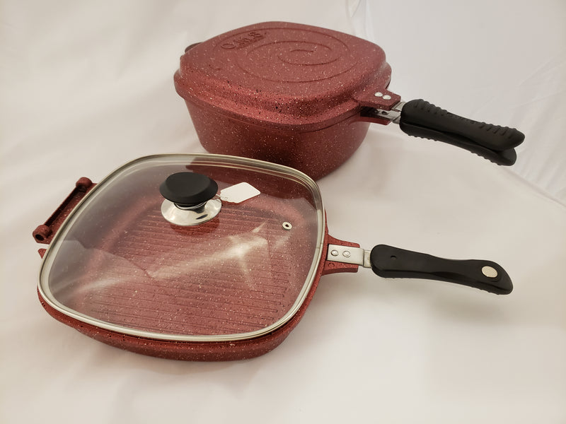 Granite Double Pan Set