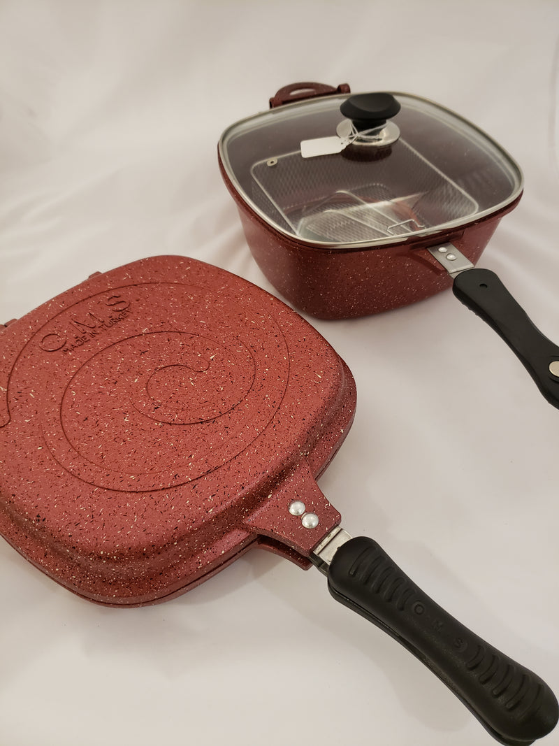 Granite Double Pan Set