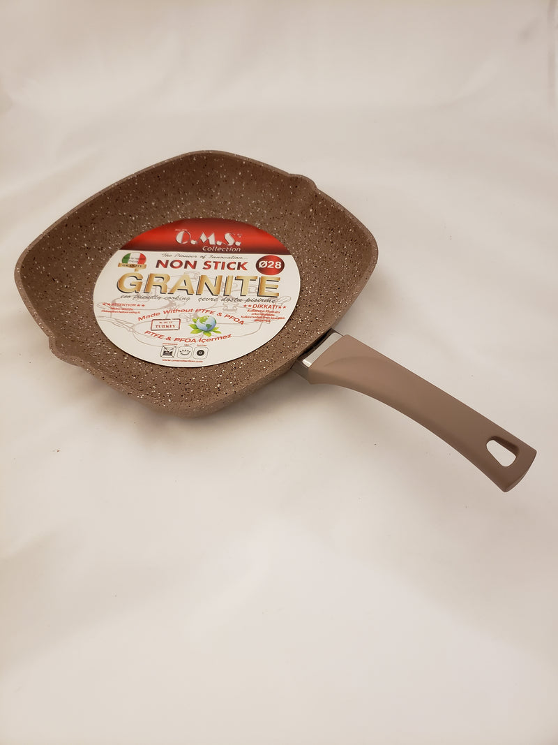 OMS Granite Square Grill Pan