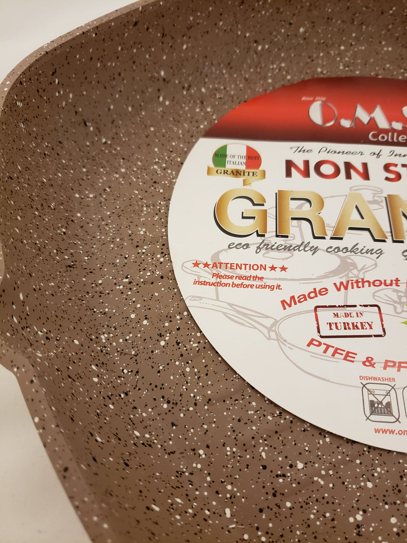 OMS Granite Square Grill Pan