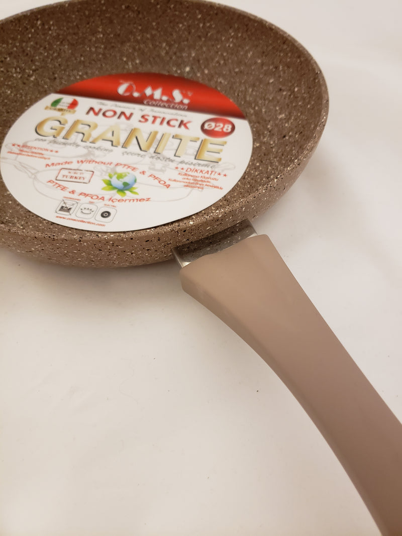 OMS Granite Round Brown Pan