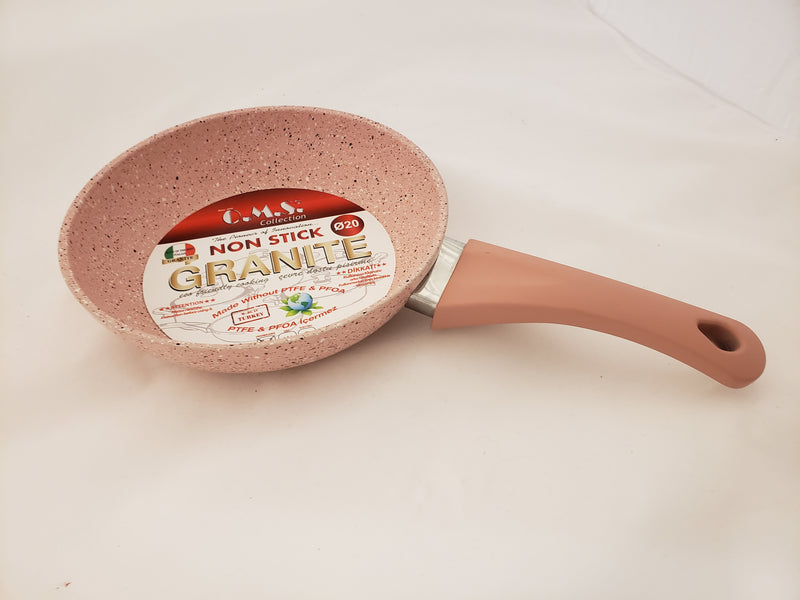 OMS Granite Round Pink Pan