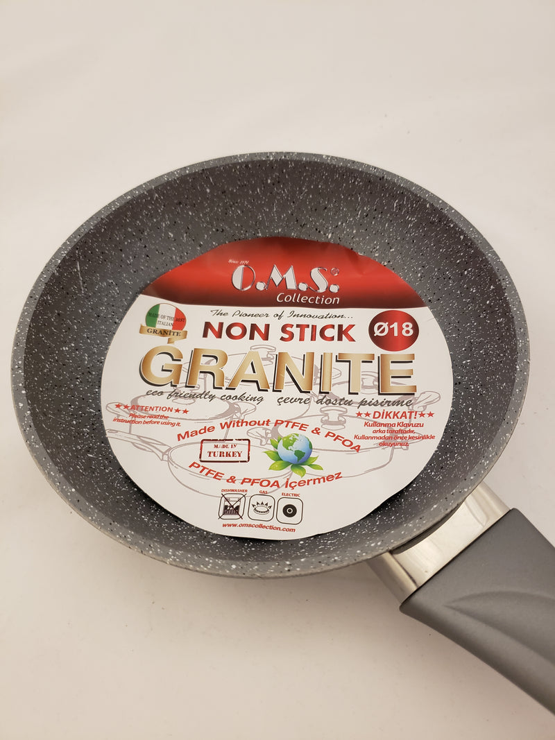 OMS Granite Round Gray Pan