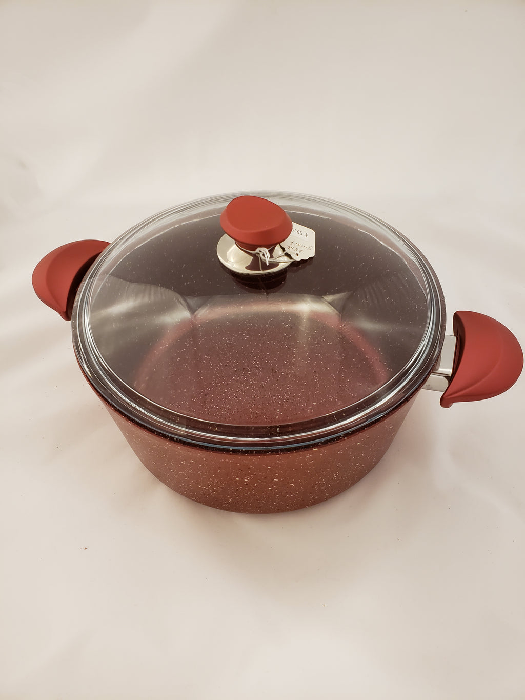 OMS Deep Red Granite Pot