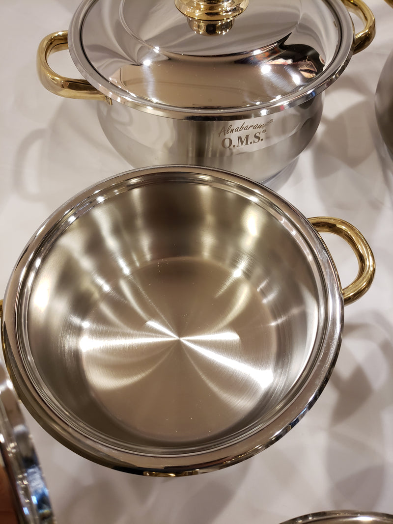 OMS Stainless Steel 10-piece Pot Set