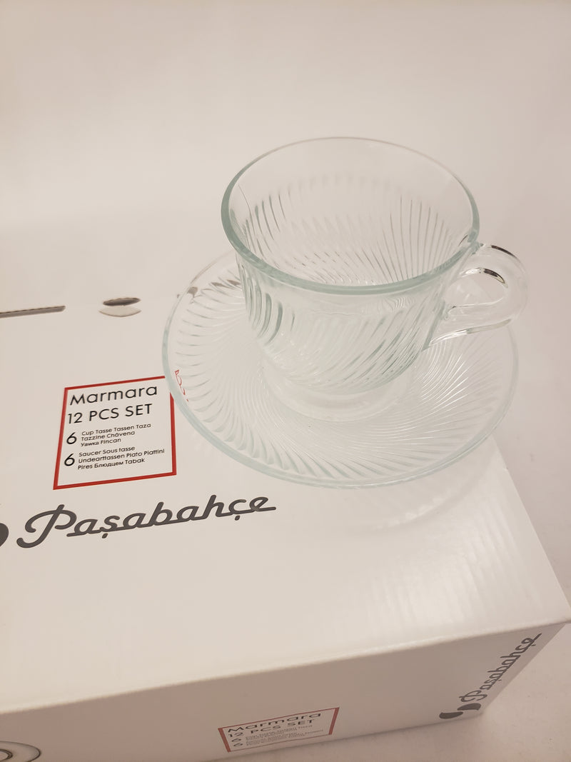 Pasabahce Marmara Drink Glasses with Handle
