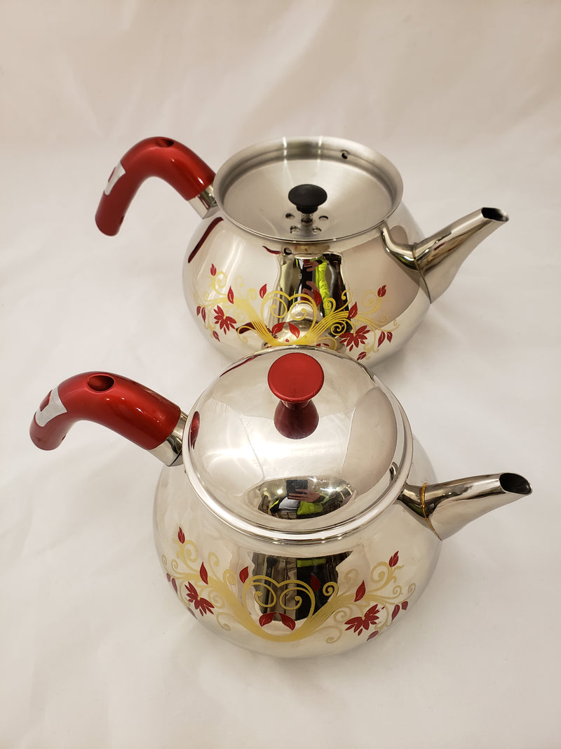 OMS Stainless Steel Turkish Tea Pots - 8005