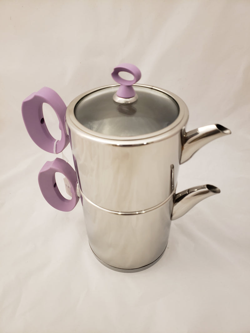 OMS Stainless Steel Turkish Tea Pots - 841 Sahika