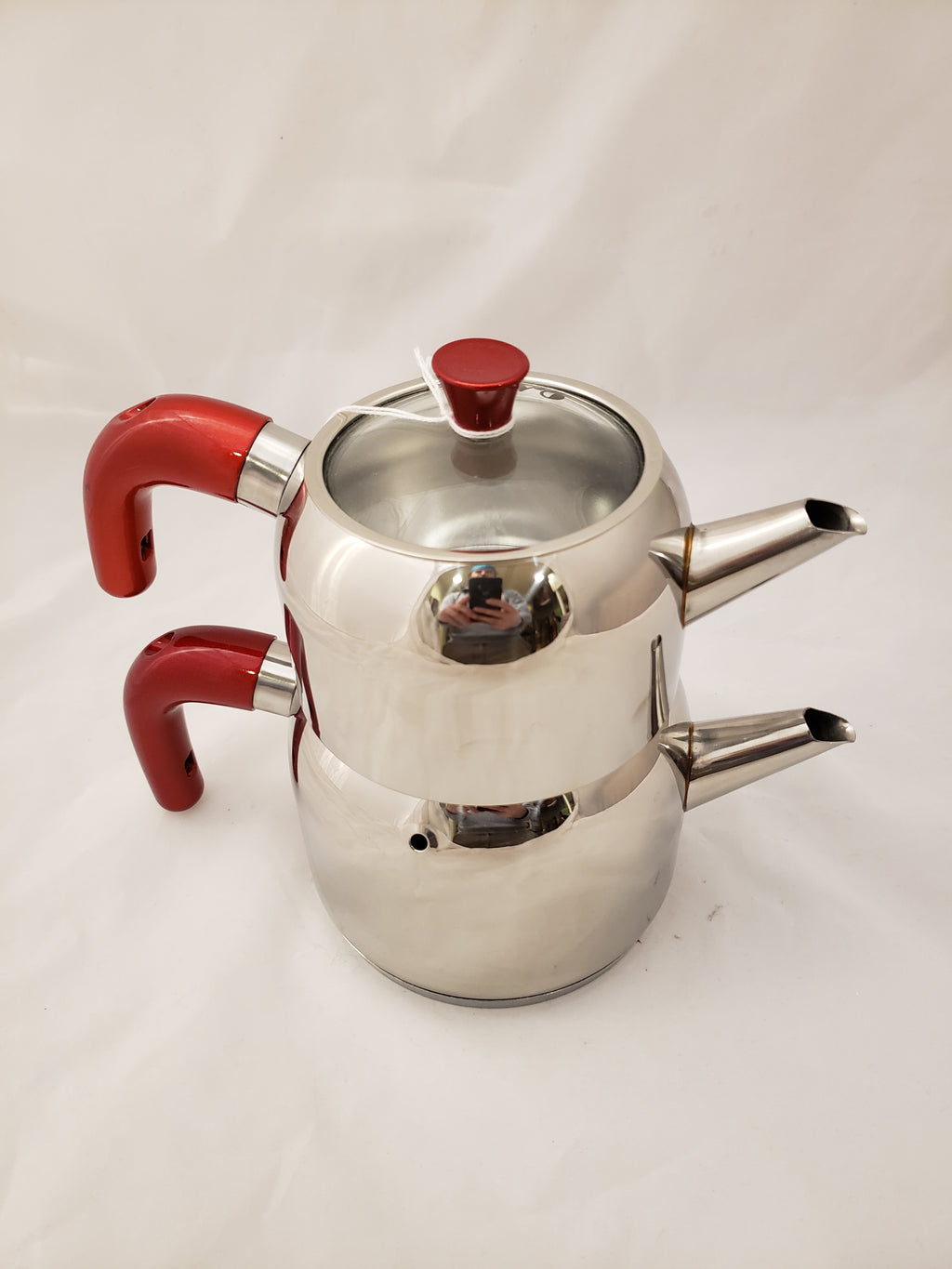 OMS Stainless Steel Turkish Tea Pots - 8041