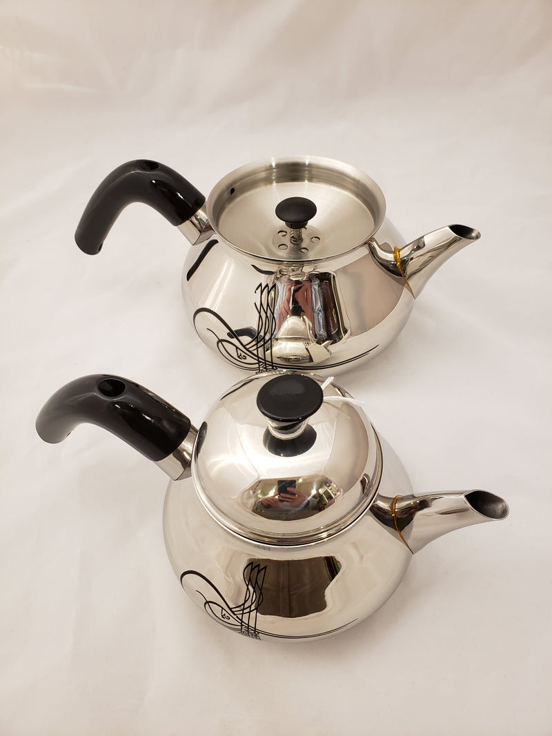 OMS Stainless Steel Turkish Tea Pots - 8008