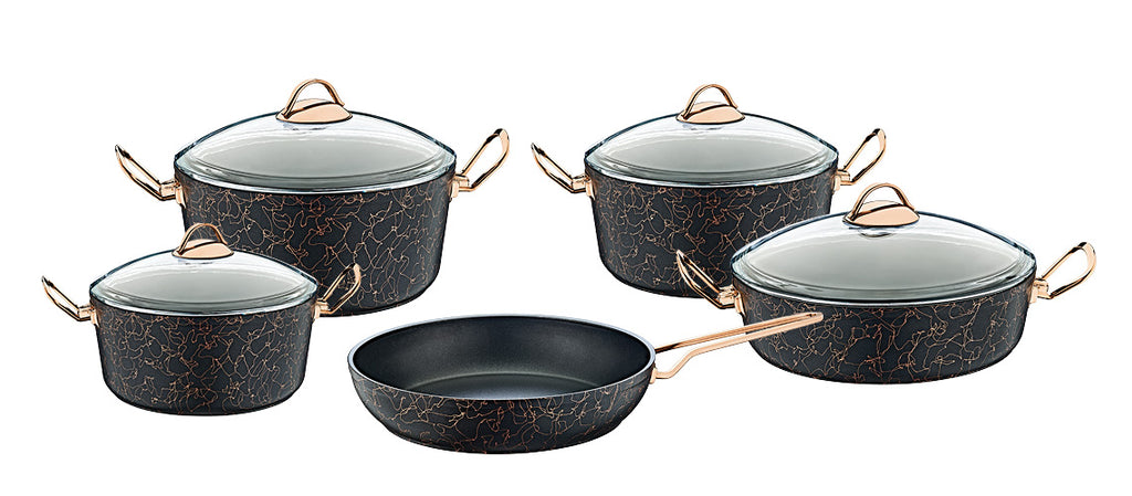 OMS Avantgarde 9-piece Granite Pot Set