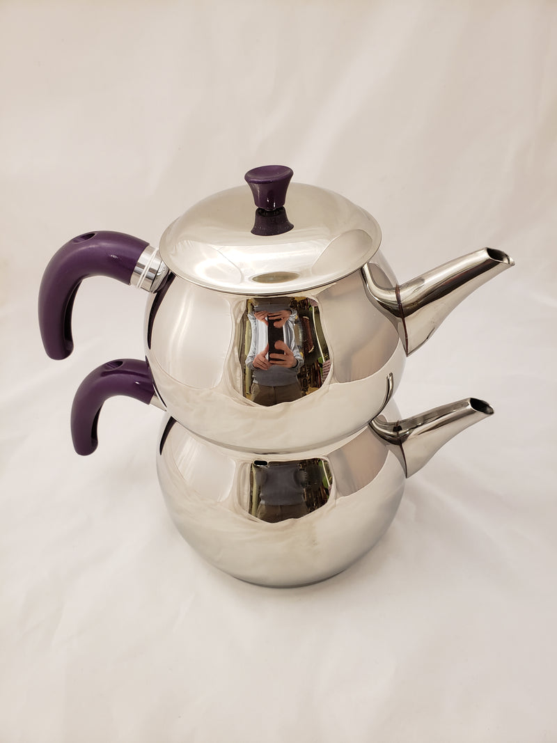 FMS Stainless Steel Turkish Tea Pots - 4004 Kure