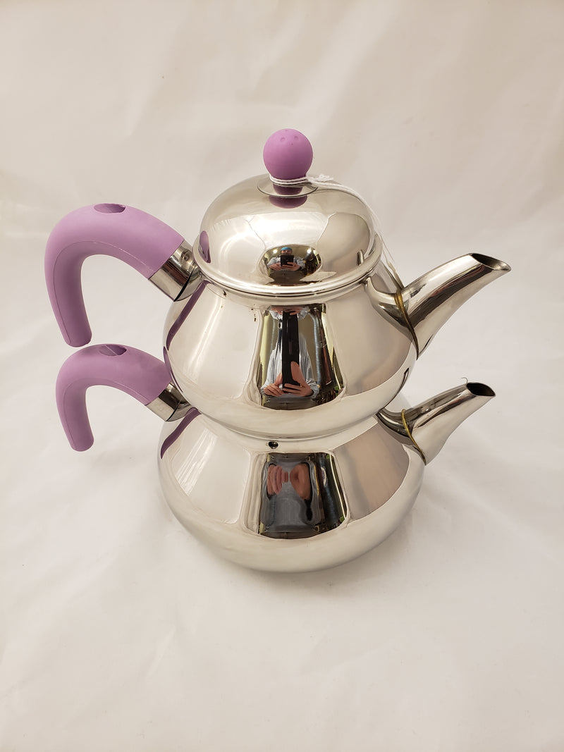 OMS Stainless Steel Turkish Tea Pots - 839P