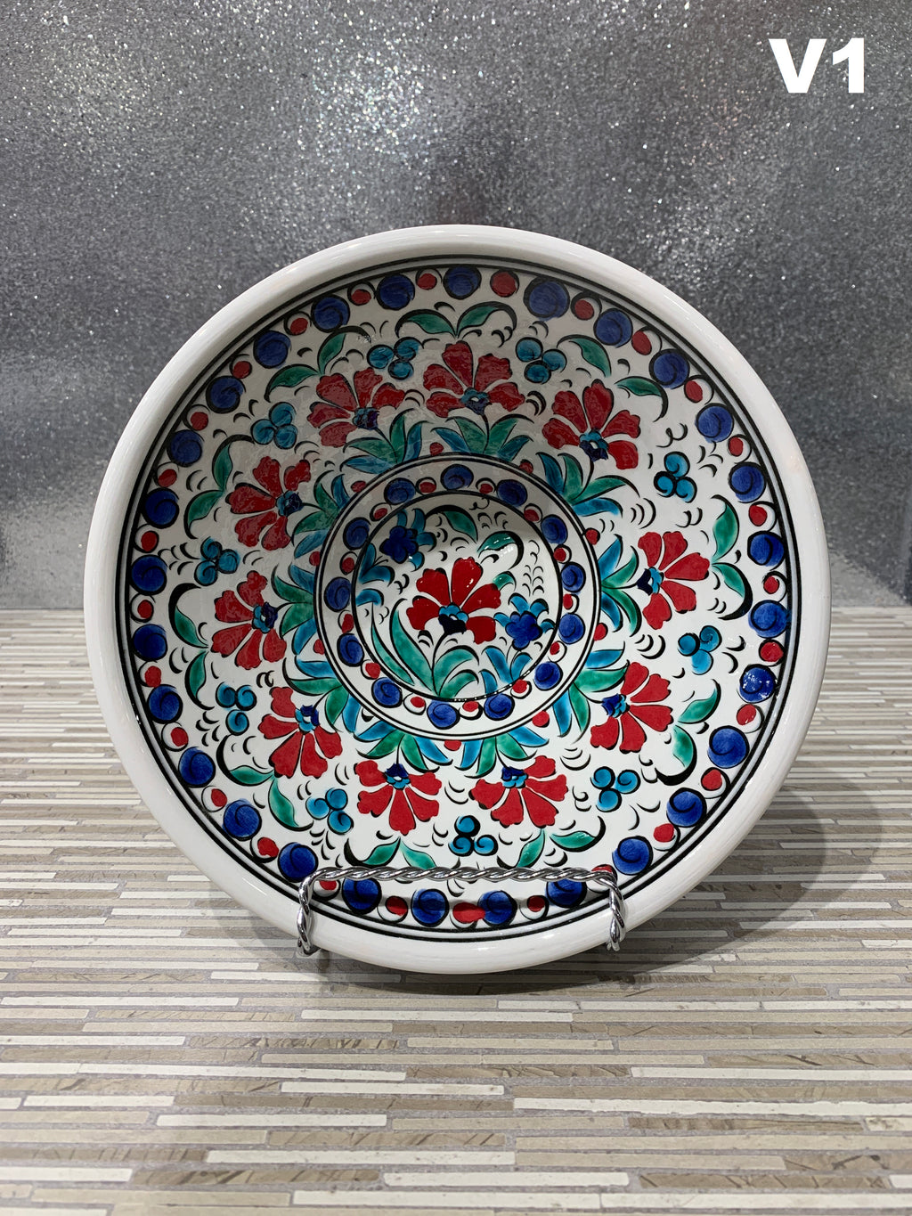 Handmade Ceramic V-Shaped Bowl