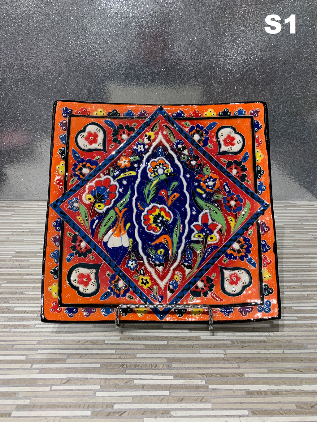 Handmade Ceramic Square Plate