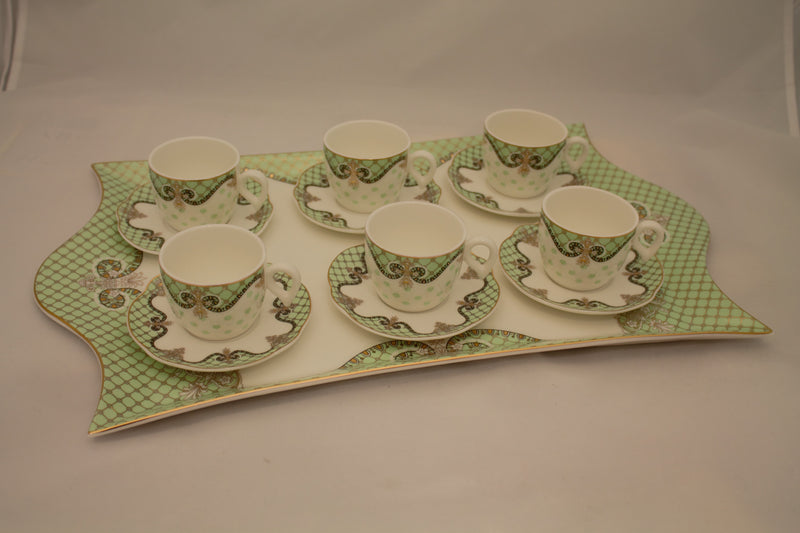 Turkish Coffee Set, Tea Set, Porcelain Set, Handcrafted