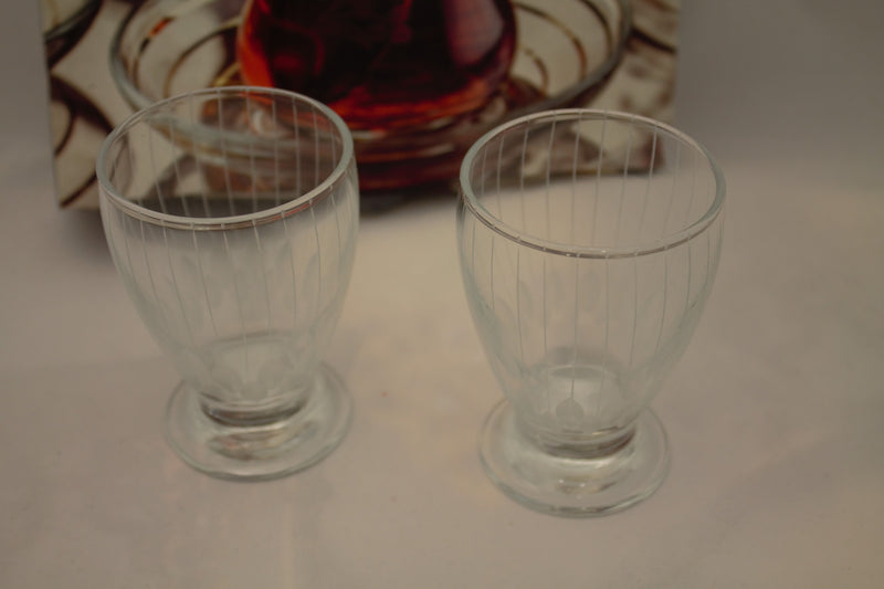 Abka Drink Set, Crystal Glass Set, Handcrafted