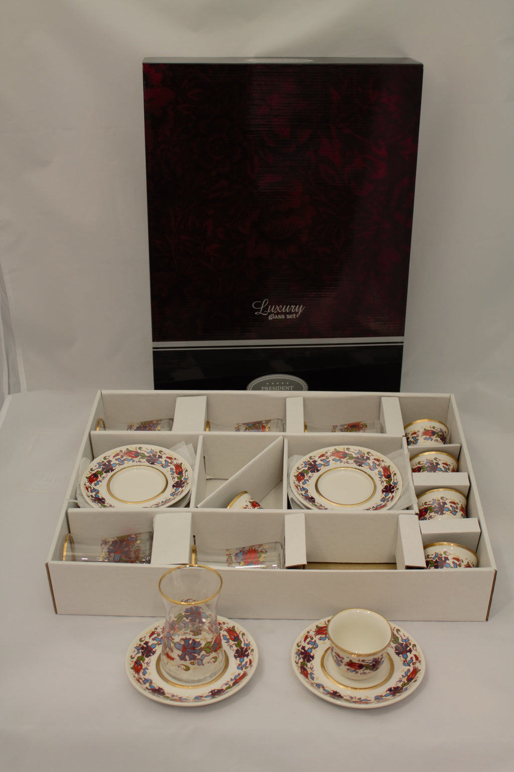 Turkish Coffee Set, Tea Set, Porcelain Set, Glass Set, Handcrafted