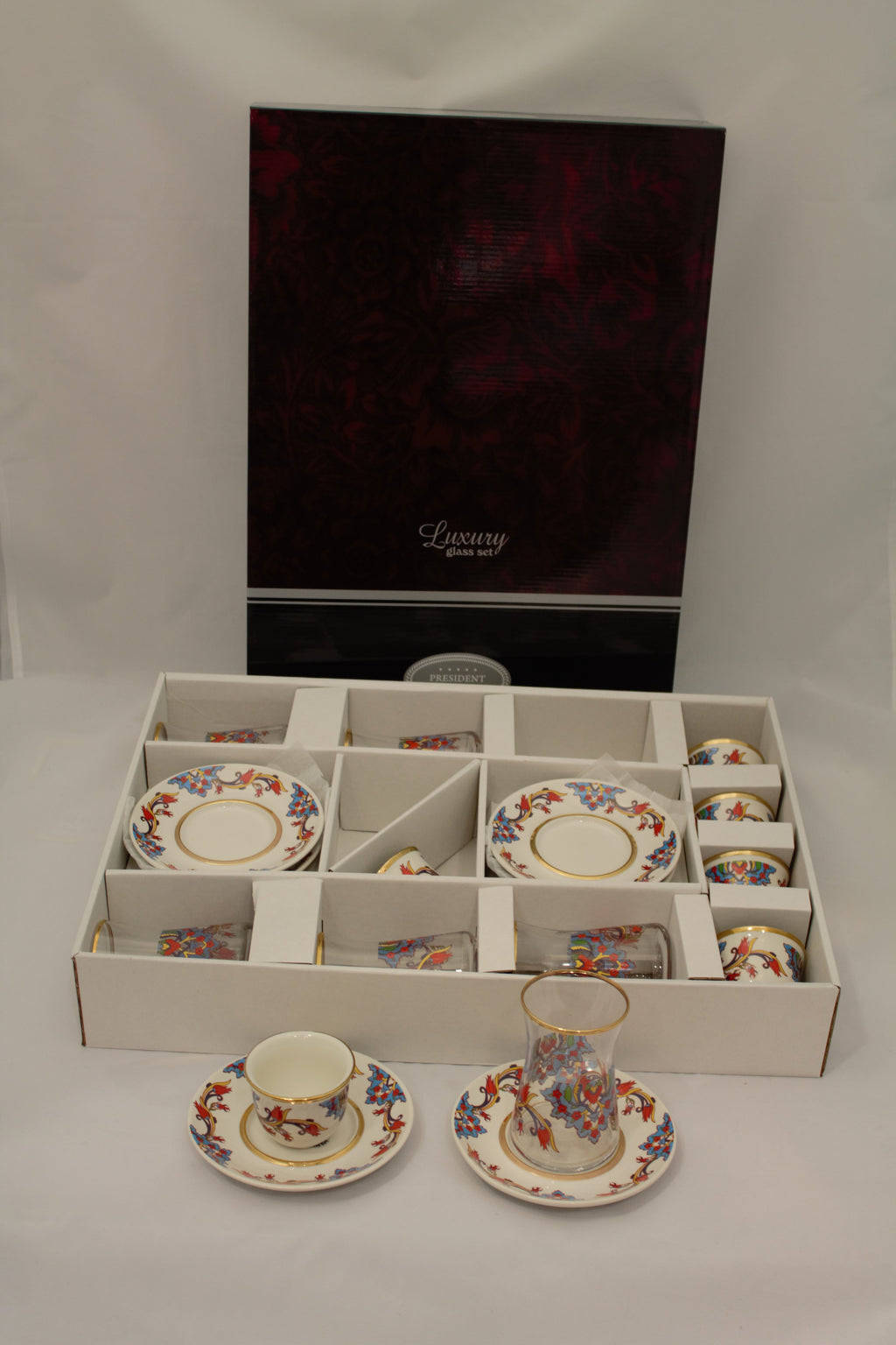 Turkish Coffee Set, Tea Set, Porcelain Set, Glass Set, Handcrafted