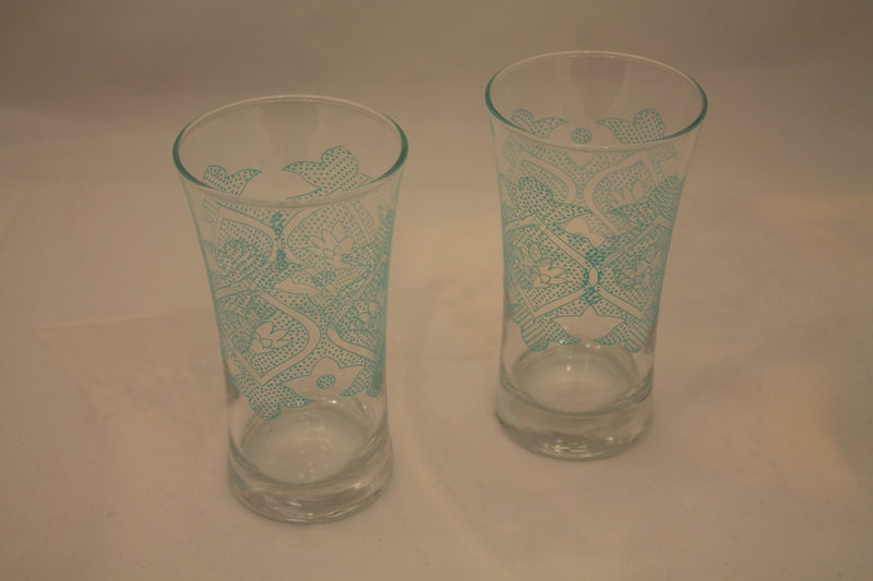 Abka Drink Set, Glass Set, Turquoise Drinking Set, Handcrafted