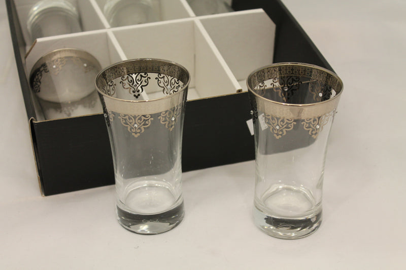 Abka Drink Set, Glass Set, Silver Drinking Set, Handcrafted, Water Glasses