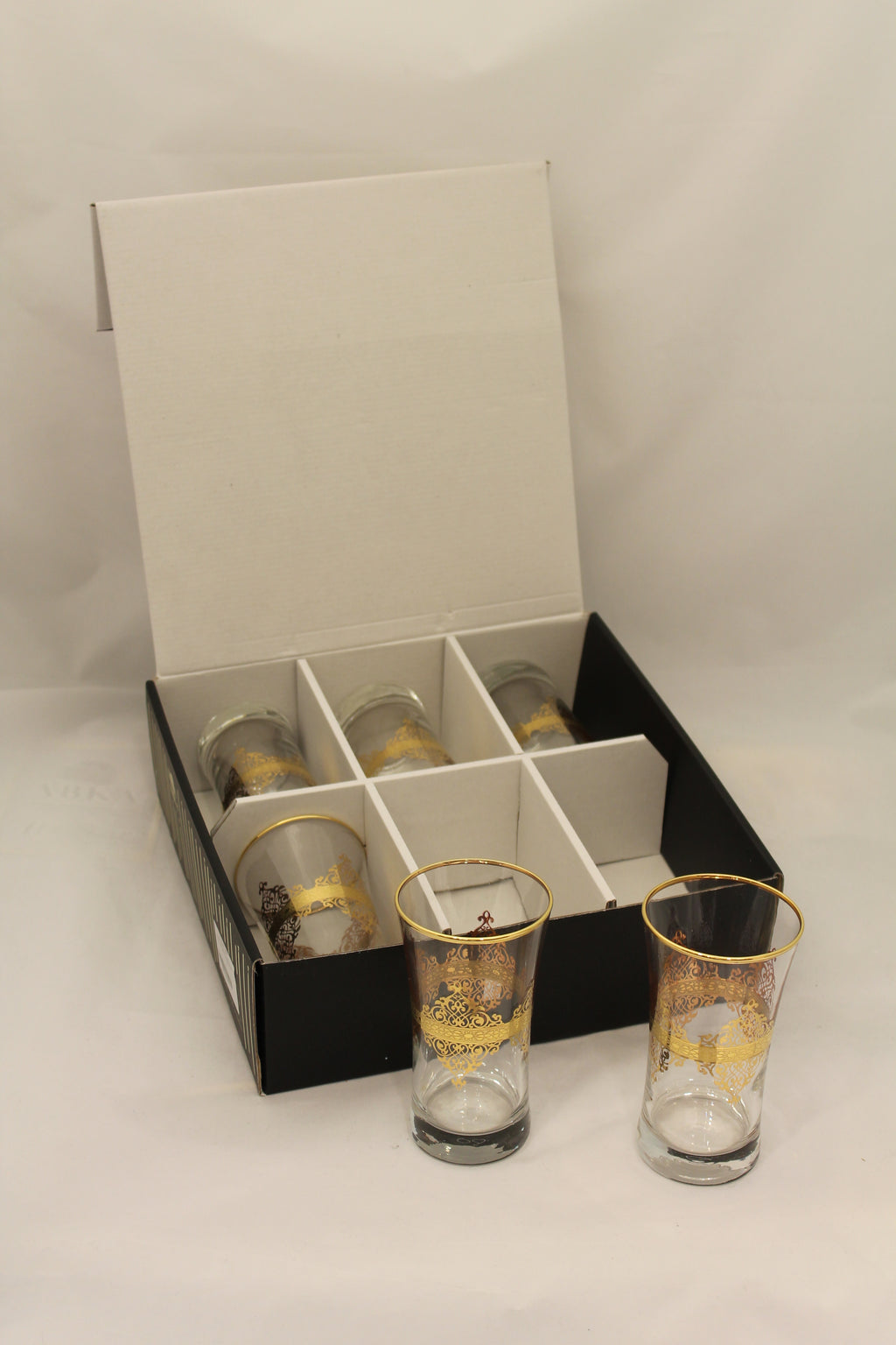 Abka Drink Set, Glass Set, Gold Drinking Set, Handcrafted, Water Glasses