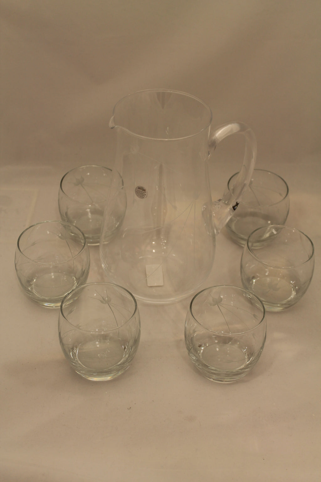 Abka Drink Set, Glass Set, Crystal Drinking Set, Handcrafted, Water Glasses