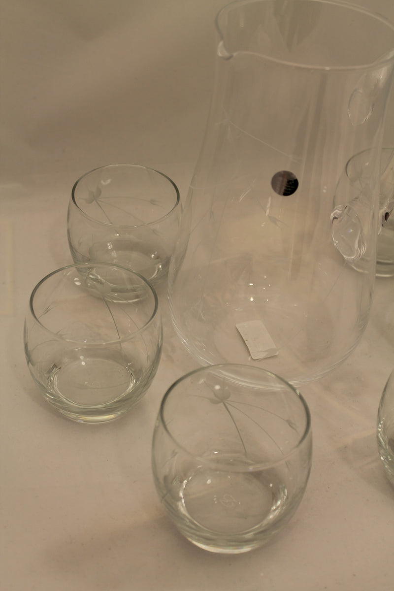 Abka Drink Set, Glass Set, Crystal Drinking Set, Handcrafted, Water Glasses