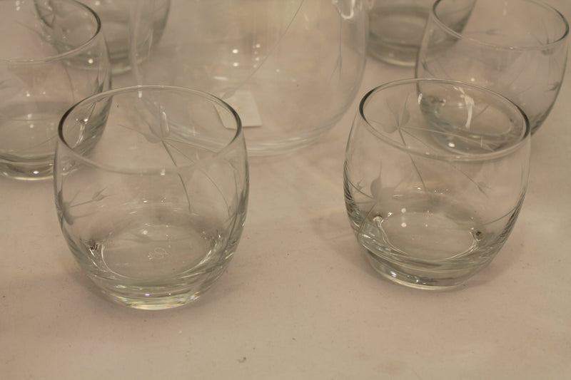 Abka Drink Set, Glass Set, Crystal Drinking Set, Handcrafted, Water Glasses