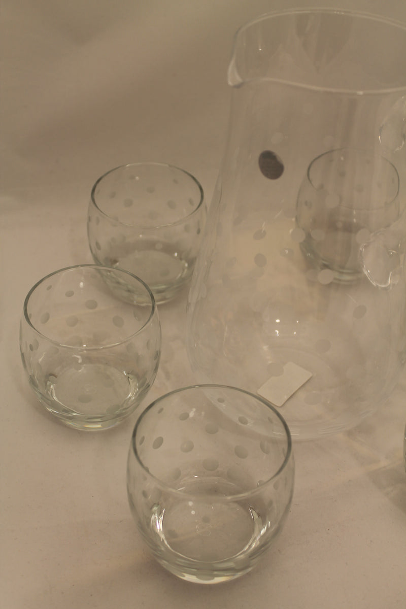 Abka Drink Set, Glass Set, Crystal Drinking Set, Handcrafted, Water Glasses