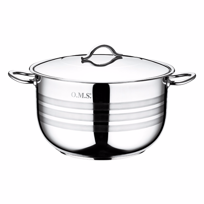 OMS Stainless Steel Deep Casserole Pot