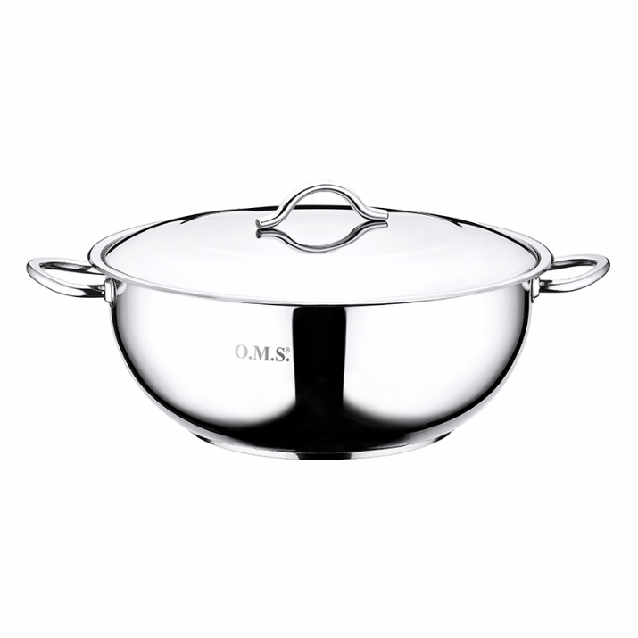 OMS Stainless Steel Wide Plain Pot