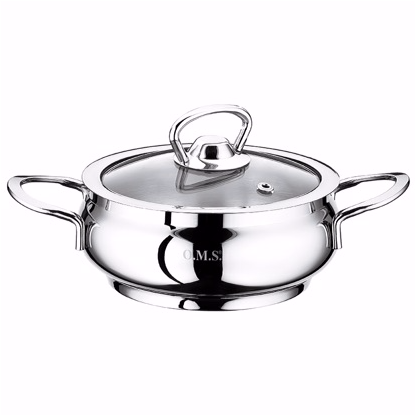 OMS Stainless Steel 6-piece Slim Round Mini Pot Set