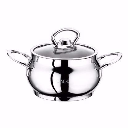 OMS Stainless Steel 6-piece Mini Round Pot Set