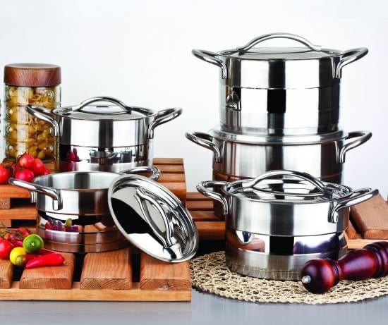 OMS Stainless Steel 10-piece Pot Set